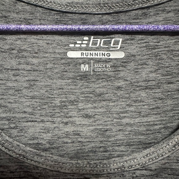 BCG Men's Gray to Black Gradient Athletic Tank Top - Size Medium - Racerback - Picture 6 of 16